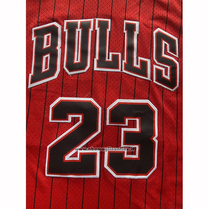 Maglia Chicago Bulls Michael Jordan No 23 Mitchell & Ness 1997-98 Rosso1